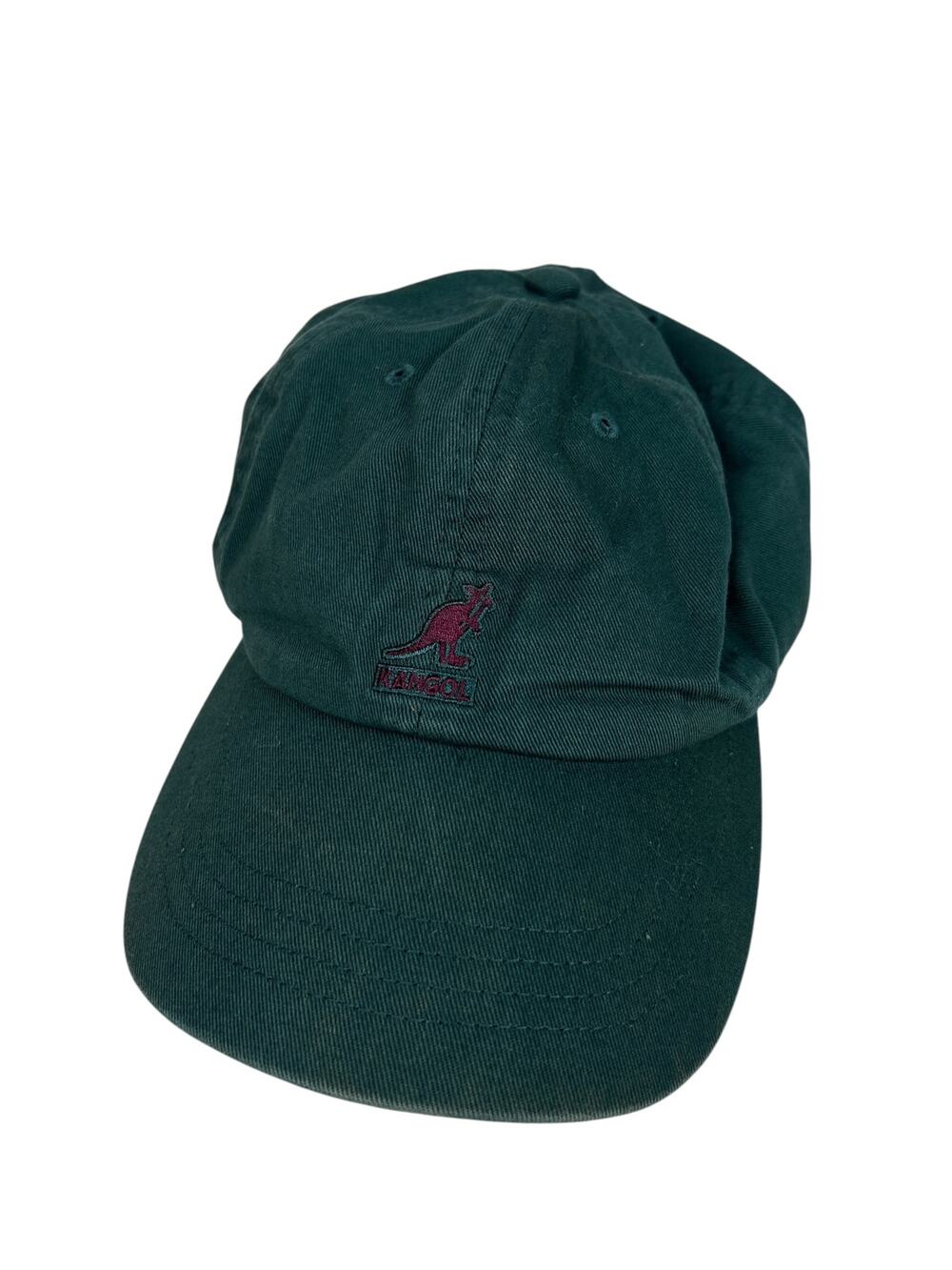 Kangol Vintage Military Forest Green Kangaroo Logo 5 Pannel Dad Hat